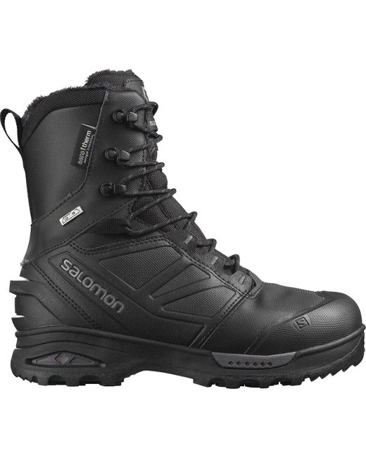 Salomon Black Toundra Pro Cs Waterproof Winter Boots for men