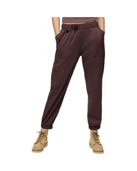 Prana Brown Stretch Zion Elastic Waist Jogger