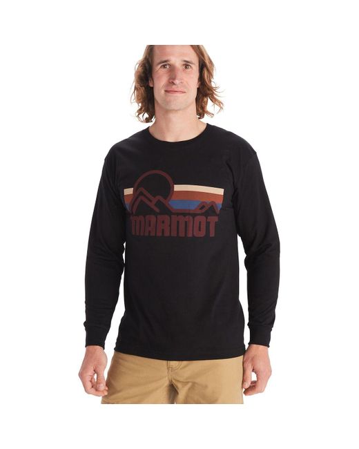 Marmot Black Coastal Long-Sleeve T-Shirt
