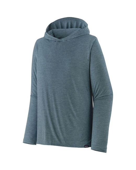Patagonia Blue Capilene Cool Daily Hooded Shirt for men