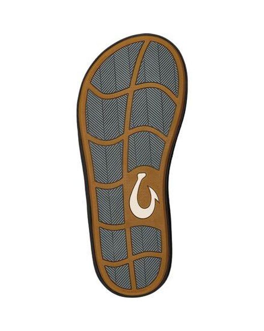 Olukai Black Ki'I Flip Flop