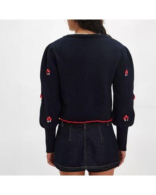 Free People Blue Nonna Sweater