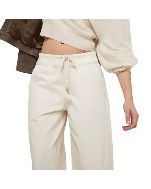 Free People White Easy Peasy Pull On Pant