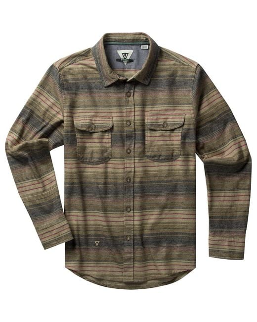 Vissla Green Central Coast Flannel Shirt- Men's for men
