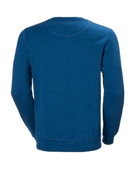 Helly Hansen Blue Logo Crew Sweatshirt for men