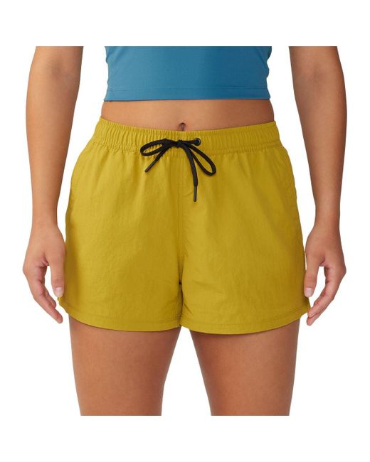 Mountain Hardwear Yellow Stryder Swim Short