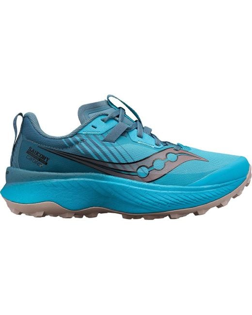 Saucony Endorphin Edge Trail Running Shoe in Blue Lyst