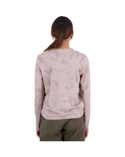 Mons Royale Brown Icon Relaxed Long-Sleeve Garment Dyed Top