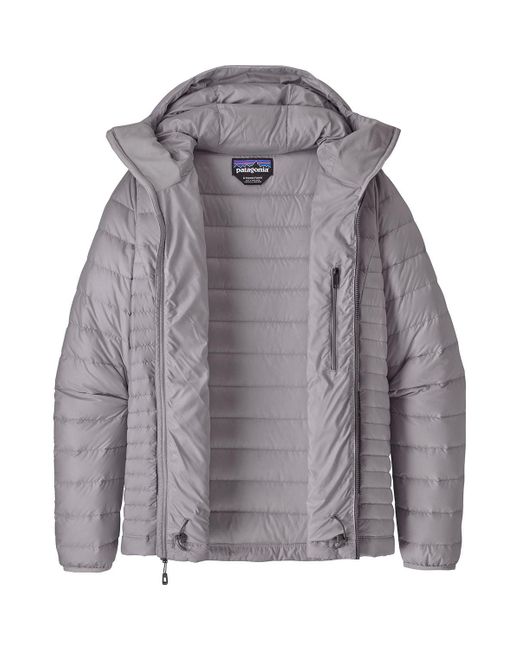 Patagonia Gray Down Sweater Full-zip Hooded Jacket
