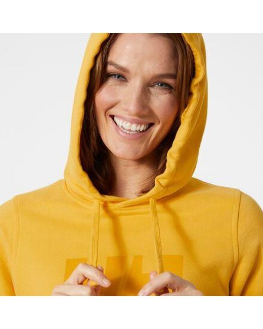 Helly Hansen Yellow Hh Logo Hoodie