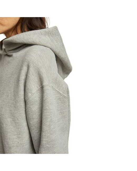 PERFECTWHITETEE Gray Heart Fleece Pullover Hoodie