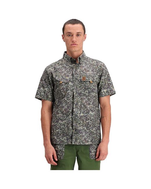 Topo Gray Retro River Short-Sleeve Shirt