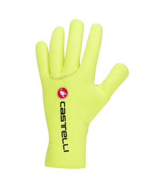 Castelli Yellow Diluvio C Glove for men