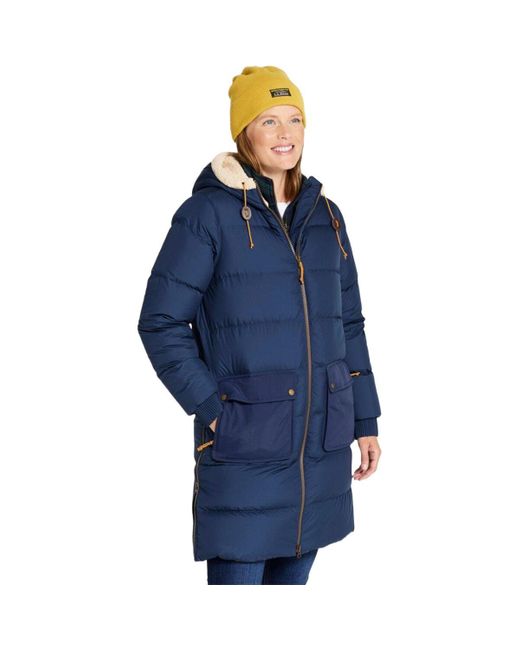 L.L. Bean Blue Bean Mountain Classic Sherpa-Lined Down Coat