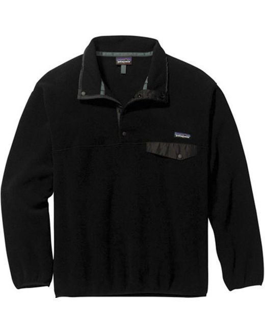 Patagonia Black Synchilla Snap-T Fleece Pullover for men