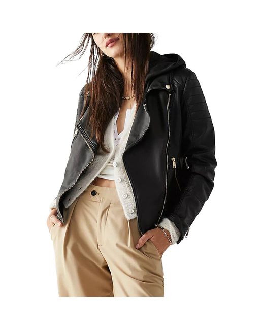 Free people vegan moto jacket cheap