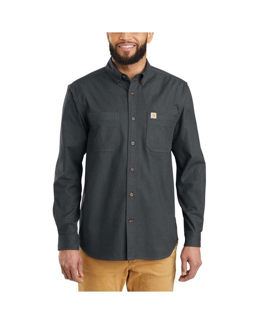 Carhartt Multicolor Rugged Flex Hamilton Solid Long-sleeve Shirt for men