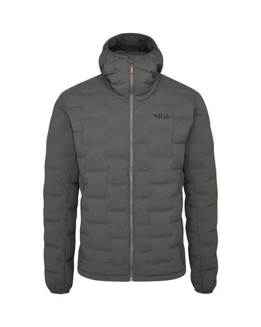 Rab Cubit Stretch Down Hooded Jacket in Gray for Men Lyst