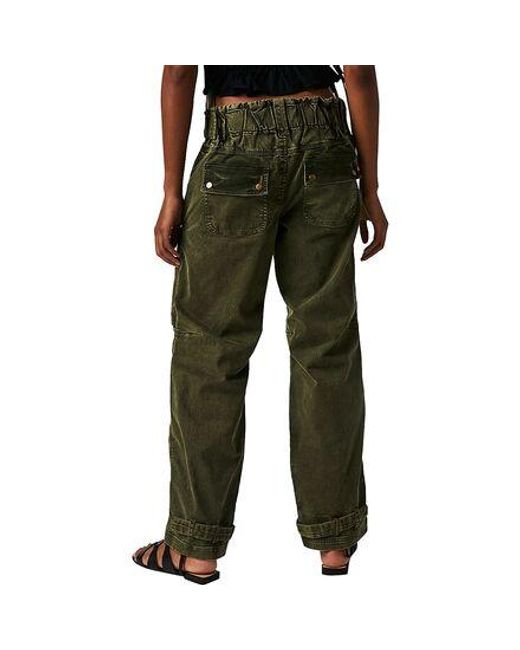Free People Green Can'T Compare Slouch Pant