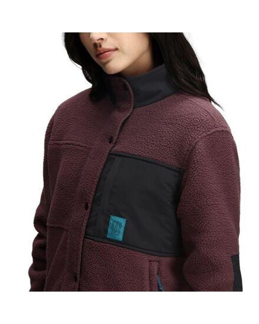 Topo Red Summit Rise Full-Zip Jacket