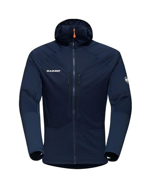 Mammut Blue Eiger Nordwand Ml Hybrid Hooded Jacket for men