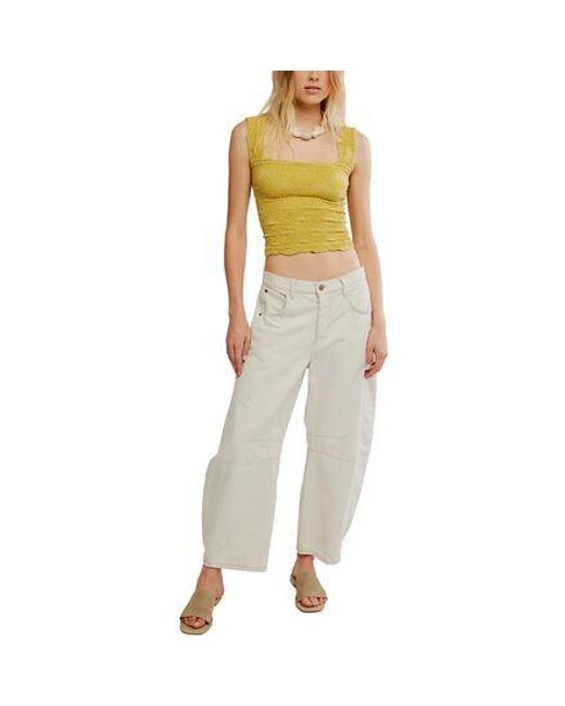 Free People Yellow Love Letter Cami