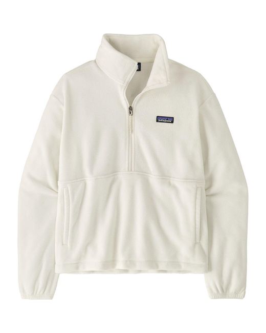 Patagonia White Micro D 1/2-Zip Fleece Pullover
