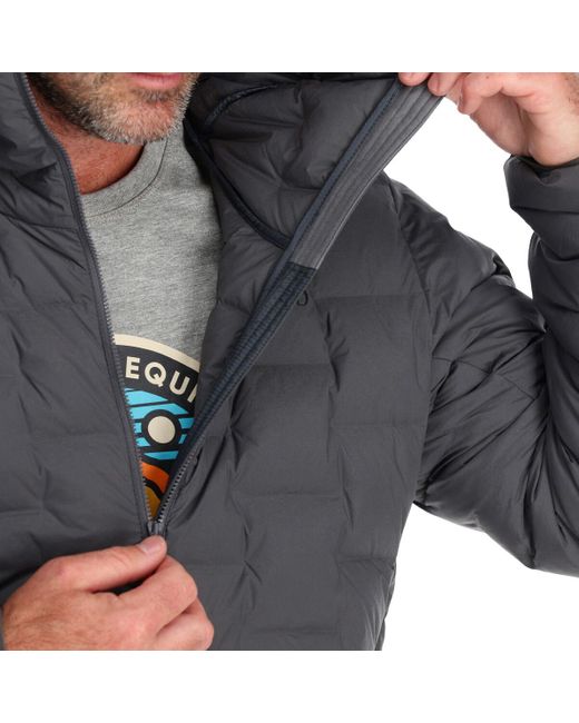 Rab Cubit Stretch Down Hooded Jacket in Gray for Men Lyst