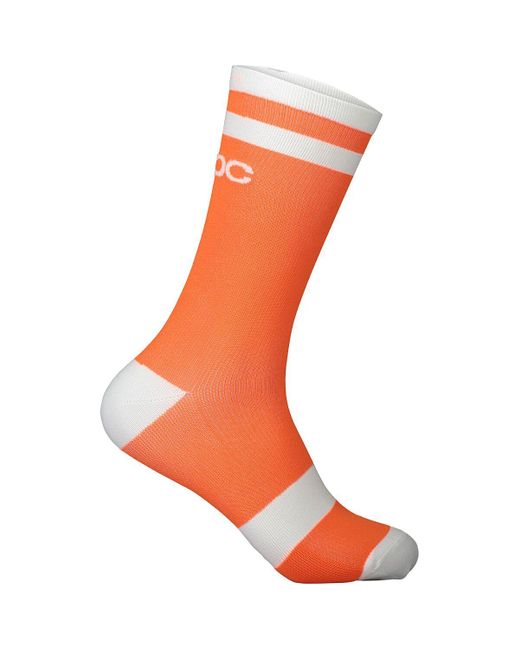 Poc Orange Lure Mtb Long Sock Zink/Hydrogen