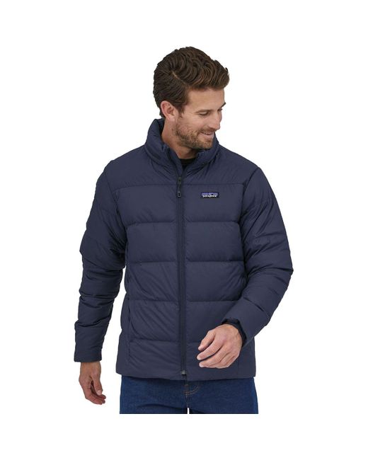Patagonia Blue Silent Down Insulated Jacket for men