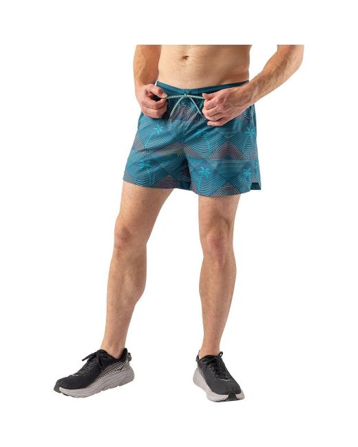 Rabbit Blue Beach Break 5In Short