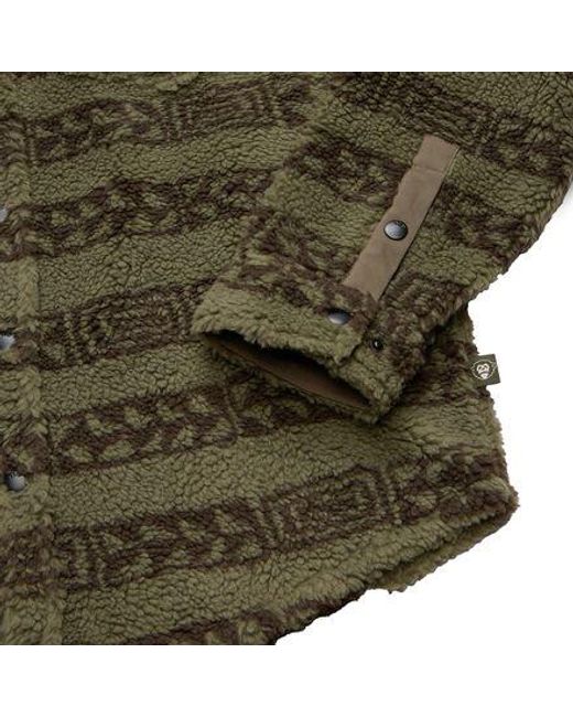 Howler Brothers Green Allegheny Fleece Overshirt