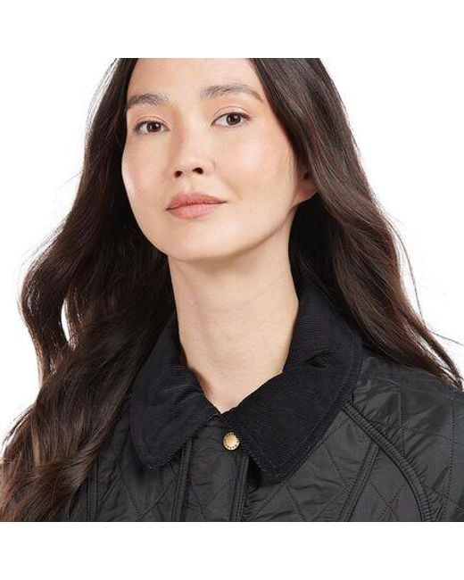 Barbour Black 'Beadnell' Quilted Jacket