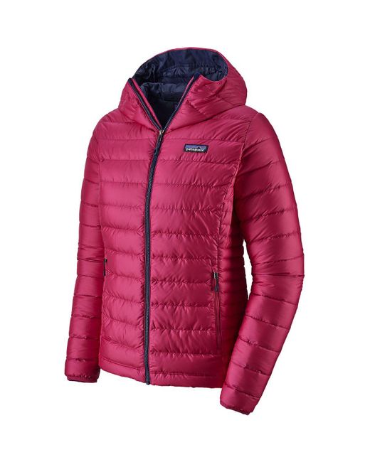 Patagonia Pink Down Sweater Full-zip Hooded Jacket