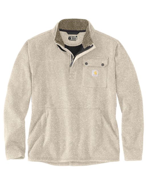Carhartt Natural Relaxedfit Mw 1/2-Zip Pocket Sweater Fleece Pullover