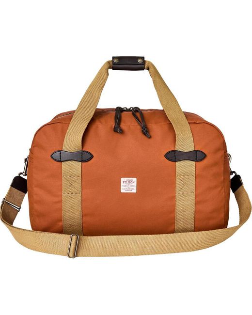 Filson Brown Tin Cloth Medium Duffle Bag