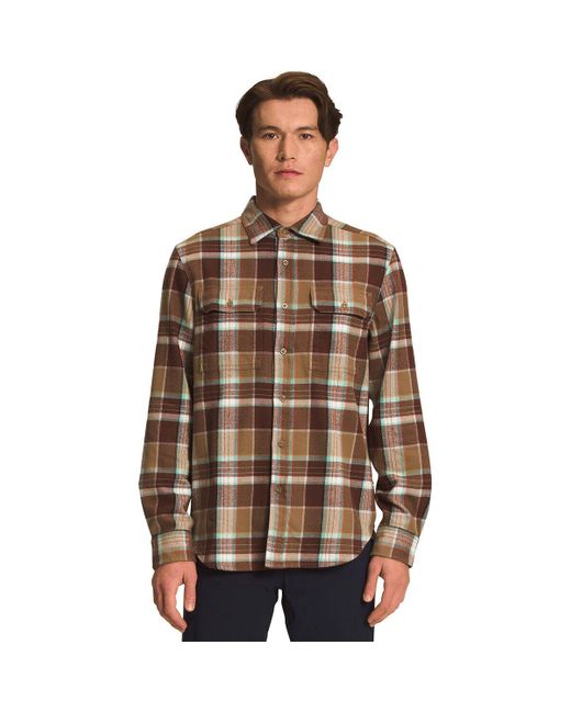 The North Face Arroyo Long-sleeve Flannel Shirt in Brown for Men | Lyst