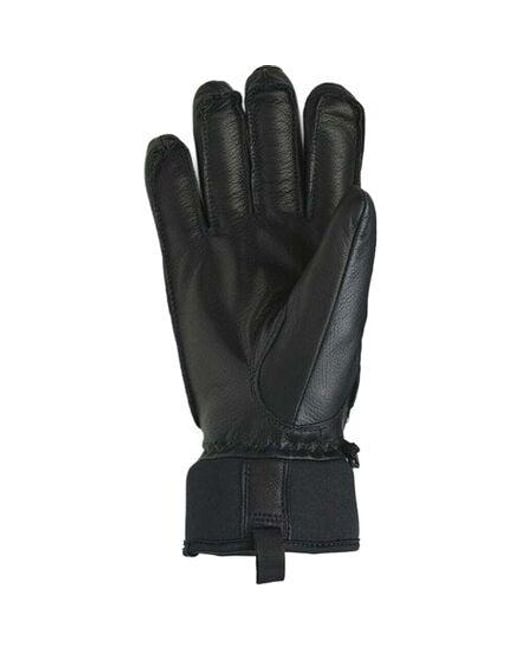 Hestra Black Army Leather Wool Terry Glove