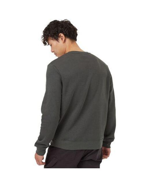 Tentree Gray Treefleece Classic Crew Sweatshirt