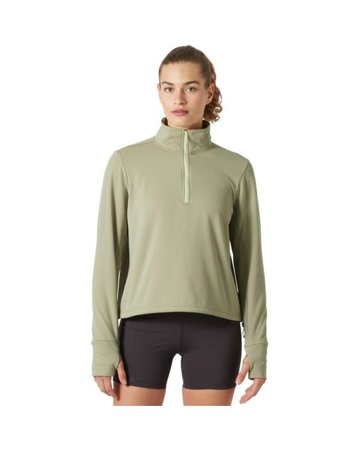 Helly Hansen Green Versalite Cinched Fleece Pullover