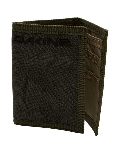 Dakine Black Vert Rail Tri-fold Wallet for men