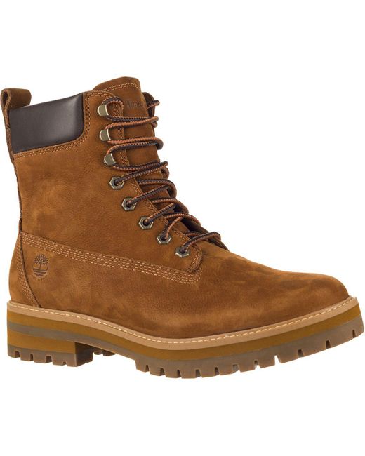 rust timberland boots