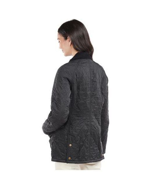 Barbour Black 'Beadnell' Quilted Jacket