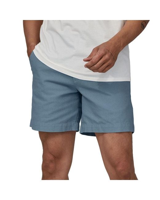 Patagonia Regenerative Organic Certified Cotton Stand Up Short in Blue
