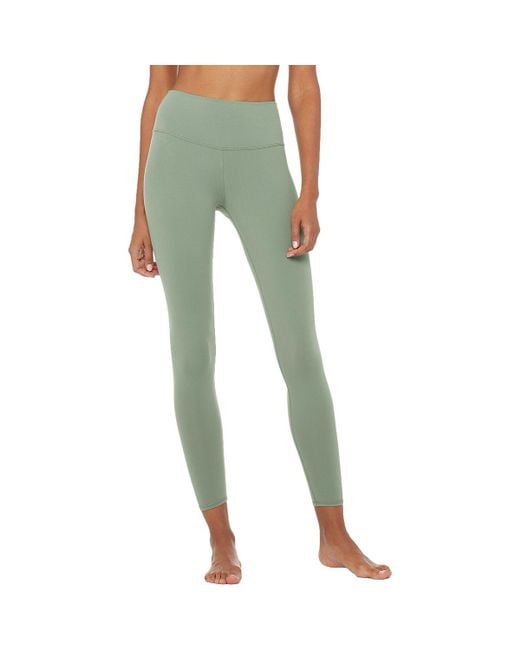 Alo Yoga 7/8 High-waist Airbrush Legging in Green | Lyst