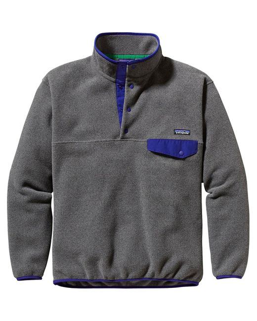 Patagonia Gray Synchilla Snap-T Fleece Pullover for men