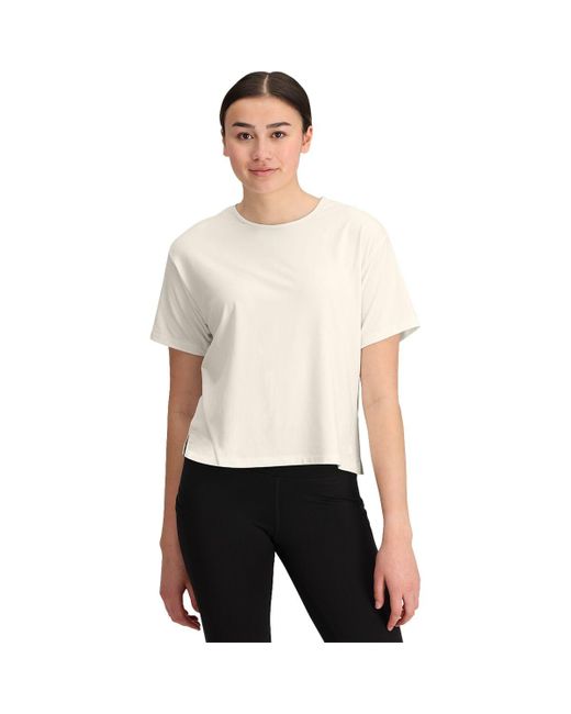 The North Face White Dune Sky Short-Sleeve Top