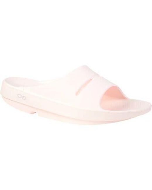 OOFOS Pink Ooahh Slide Sandal
