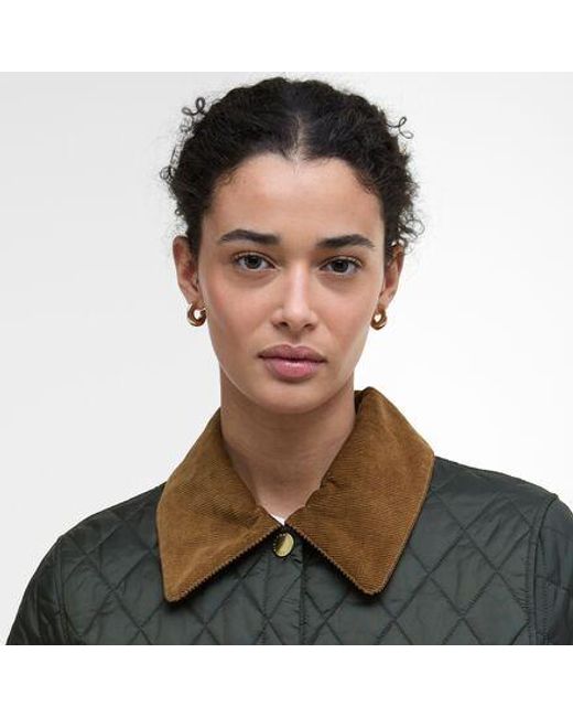 Barbour Black Icons Cropped Liddesdale Quilted Jacket
