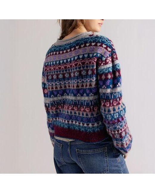 Free People Blue Favorite Things Sweater